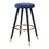 Cavalier Glam Counter Stool in Black Wood and Blue Velvet with Gold Accent by LumiSource - Set of 2 B116135549
