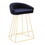 Canary Contemporary Counter Stool in Gold with Blue Velvet by LumiSource - Set of 2 B116135554