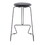 Finn Contemporary Counter Stool in Black Steel and Black Faux Leather by LumiSource - Set of 2 B116135556