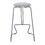 Finn Contemporary Counter Stool in Black Steel and Charcoal Fabric by LumiSource - Set of 2 B116135557