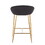 Matisse Glam 26" Counter Stool with Gold Frame and Black Velvet by LumiSource - Set of 2 B116135571