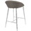 Matisse Glam 26" Counter Stool with Chrome Frame and Grey Fabric by LumiSource - Set of 2 B116135574
