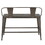 Oregon Industrial Counter Bench in Antique Metal and Espresso Wood-Pressed Grain Bamboo by LumiSource B116135590