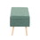 Storage Contemporary Bench in Natural Wood and Green Fabric by LumiSource B116135599