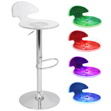 Spyra Contemporary Light Up and Height Adjustable Bar Stool in Multi by LumiSource B116135611