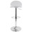 Venti Contemporary Adjustable Barstool with Swivel in Clear Acrylic by LumiSource B116135616