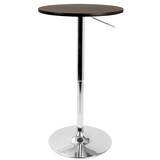 Adjustable Contemporary Bar Table in Brown by LumiSource B116135617
