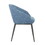 Renee Contemporary Chair in Black Metal Legs and Blue Fabric by LumiSource B116135639