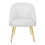 Shiraz Contemporary/Glam Chair in Gold Metal and White Velvet by LumiSource B116135651