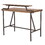 Gia Industrial Counter Table in Antique Metal and Brown Wood-Pressed Grain Bamboo by LumiSource B116135662