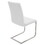 Foster Contemporary Dining Chair in Stainless Steel and White Faux Leather by LumiSource - Set of 2 B116135666