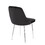 Marcel Contemporary Dining Chair with Chrome Frame and Black Velvet Fabric by LumiSource - Set of 2 B116135671