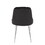 Marcel Contemporary Dining Chair with Chrome Frame and Black Velvet Fabric by LumiSource - Set of 2 B116135671