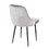 Marcel Contemporary Dining Chair with Black Frame and Silver Velvet Fabric by LumiSource - Set of 2 B116135677