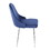 Marcel Contemporary Dining Chair with Chrome Frame and Blue Velvet Fabric by LumiSource - Set of 2 B116135679