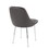 Marcel Contemporary Dining Chair with Chrome Frame and Grey Faux Leather by LumiSource - Set of 2 B116135681