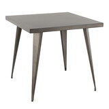 Austin Industrial Dining Table in Antique by LumiSource B116135695