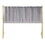 Chloe Contemporary/Glam Headboard in Gold Metal and Grey Velvet by LumiSource B116135699