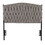 Braided Matisse Twin Size Headboard in Black Metal and Grey Fabric by LumiSource B116135713
