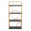 Constellation Contemporary Bookcase in Gold Metal and Black Wood by LumiSource B116135715