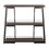 Converge Industrial Bookcase in Antique Steel and Espresso Bamboo by LumiSource B116135717