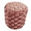 Braided Round 16" Ottoman in Blush Pink Velvet by LumiSource B116135818