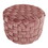 Braided Round 24" Ottoman in Blush Pink Velvet by LumiSource B116135822