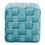 Square Braided 16" Ottoman in Ice Blue Velvet by LumiSource B116135826
