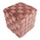 Square Braided 16" Ottoman in Blush Pink Velvet by LumiSource B116135827