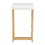 Midas 26" Contemporary-glam Counter Stool in Gold with White Velvet Cushion by LumiSource - Set of 2 B116135857