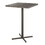 Fuji Industrial Bar Table in Antique Metal and Espresso Bamboo by LumiSource B116135882