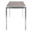 Fuji Contemporary Counter Table in Brushed Stainless Steel and Walnut Wood by LumiSource B116135904