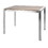 Fuji Contemporary Counter Table in Brushed Stainless Steel and Walnut Wood by LumiSource B116135904