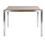 Fuji Contemporary Counter Table in Brushed Stainless Steel and Walnut Wood by LumiSource B116135904