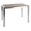 Fuji Contemporary Counter Table in Brushed Stainless Steel and Walnut Wood by LumiSource B116135904