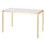 Fuji /Glam Dining Table in Gold Metal with White Marble Top by Lumisource B116135918