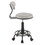 Swift Industrial Task Chair in Grey Metal and Light Grey Faux Leather by LumiSource B116135924