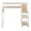 Display Farmhouse Bar Height Table with Storage Space in White Metal and Natural Wood by LumiSource B116135929