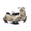 12V LICENSED Vespa Scooter Motorcycle with Side Car for kids, Gray B117135087