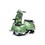6V LICENSED Vespa Scooter Motorcycle with Side Car for kids, Green B117135094
