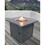 Living Source International 25" H Steel Outdoor Fire Pit Table with Lid B120141800