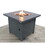 Living Source International 25" H Steel Outdoor Fire Pit Table with Lid B120141800