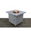 living Source International 25" H x 30" W Steel Propane/Natural Gas Fire Pit Table B120141801