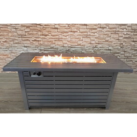 Living Source International Steel Propane/Natural Gas Outdoor Fire Pit Table with Lid B120141810