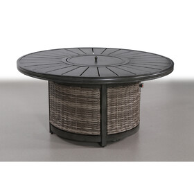 25 H x 52 W Propane Outdoor Fire Pit Table B120142318