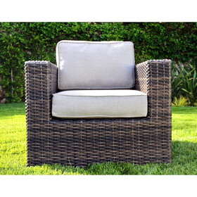 Living Source International Fully assembled Patio Chair with Cushions (Set of 2) B120P143554
