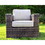 Living Source International Fully assembled Patio Chair with Cushions (Set of 2) B120P143554