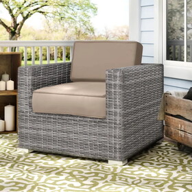 Living Source International Fully assembled Patio Chair with Cushions B120P143955