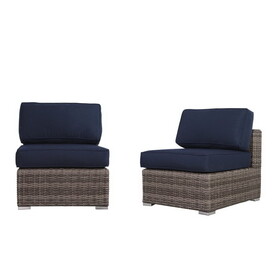 Living Source International Wicker Fully assembled 5 - Person Seating Group with Cushions B120P145244