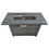 Living Source International 24" H x 54" W Steel Outdoor Fire Pit Table with Lid B120P198376